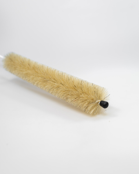 Heizkörperbürste lang / Naturborste kräftig, mit Kappe und Öse